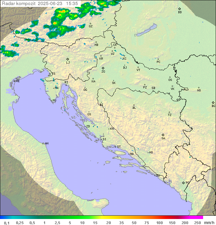 Padavine Hrvaška