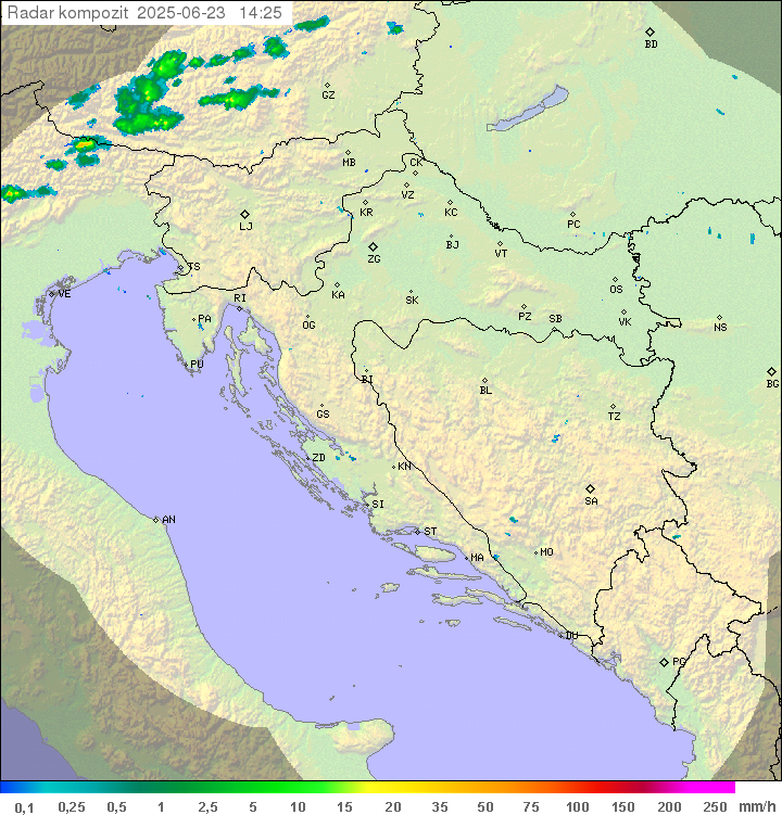 Padavine Hrvaška
