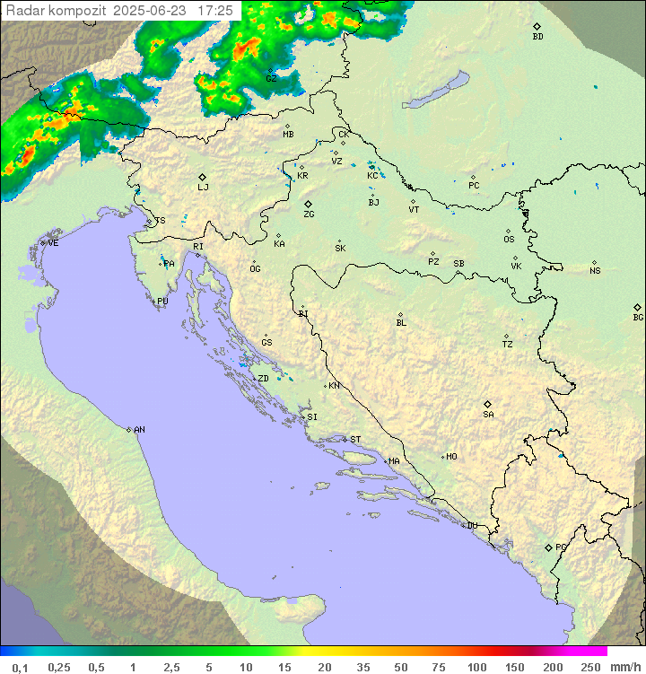 Padavine Hrvaška