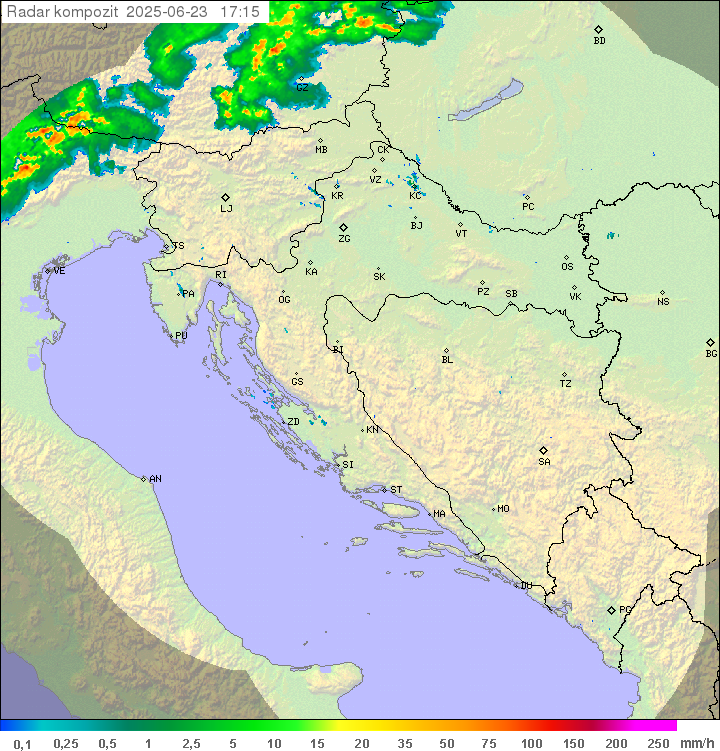 Padavine Hrvaška