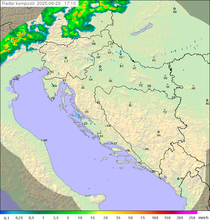 Padavine Hrvaška
