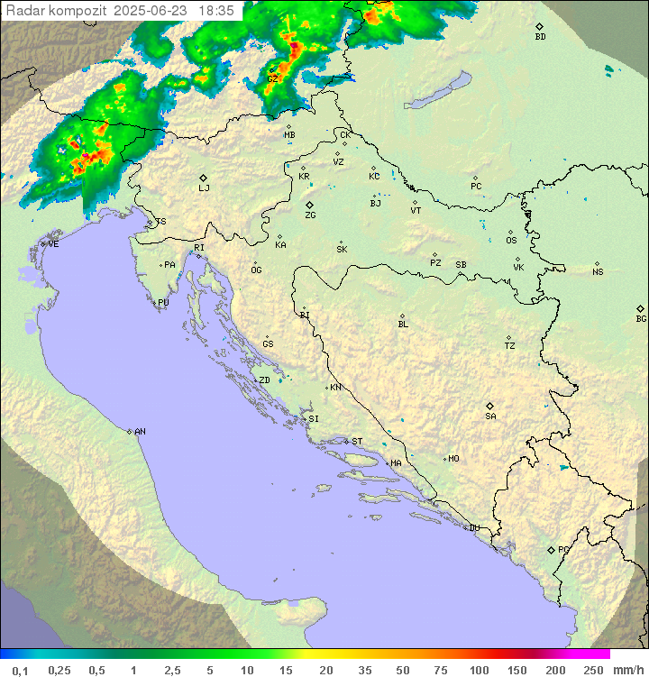 Padavine Hrvaška