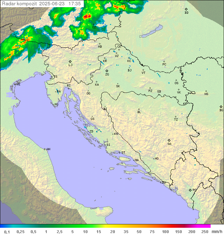 Padavine Hrvaška