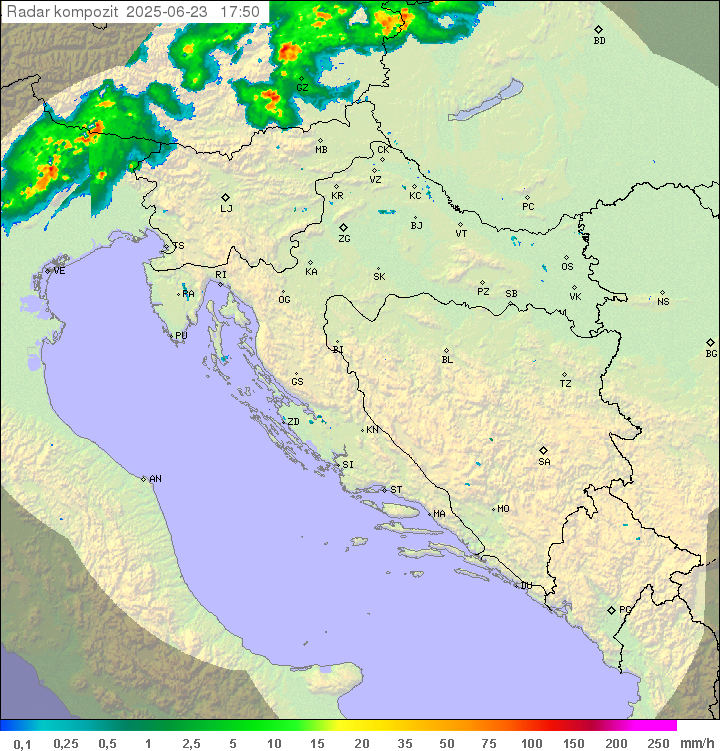 Padavine Hrvaška