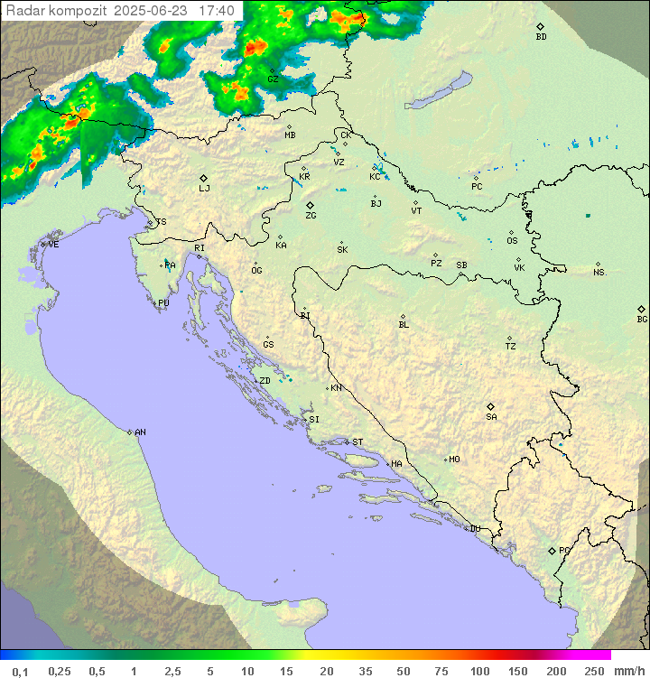 Padavine Hrvaška