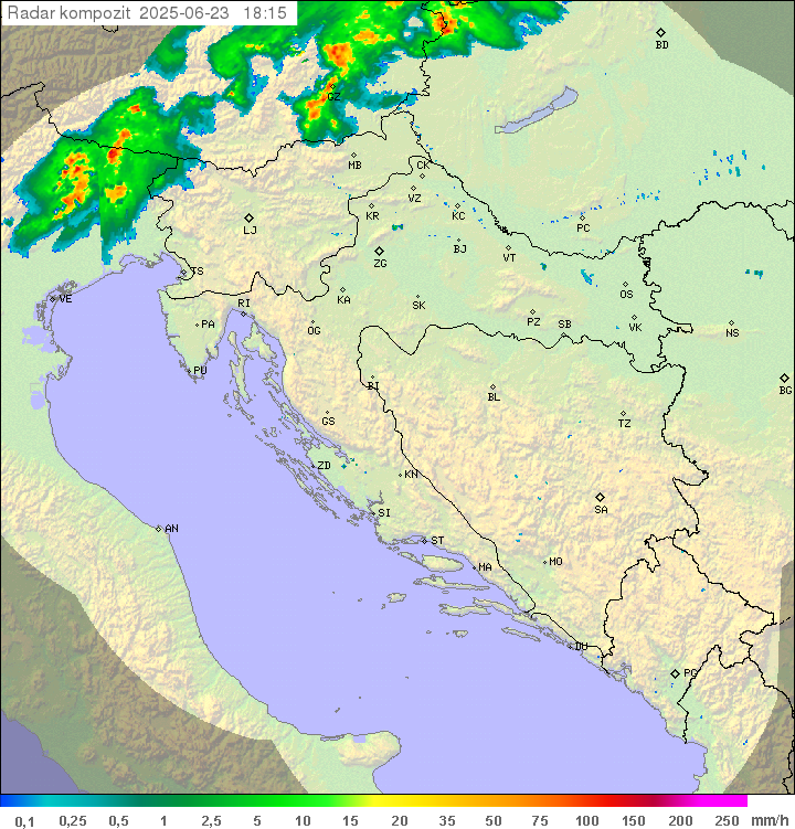 Padavine Hrvaška