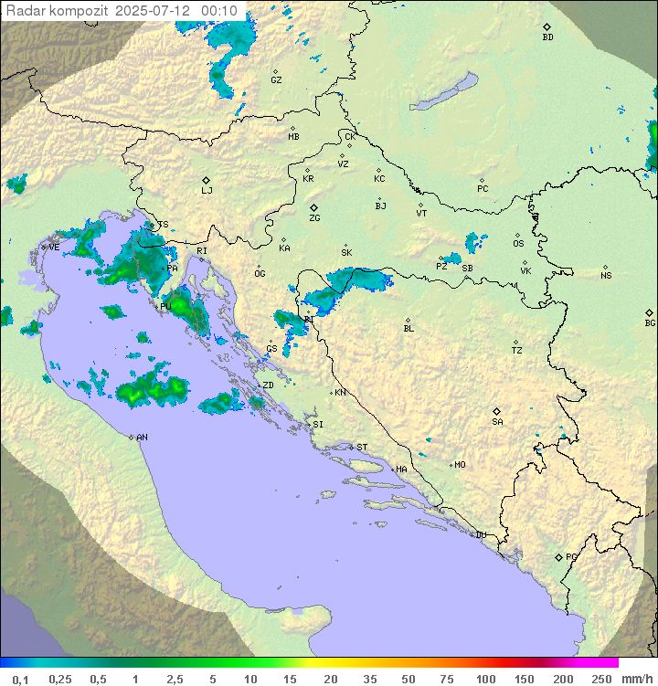 Padavine Hrvaška