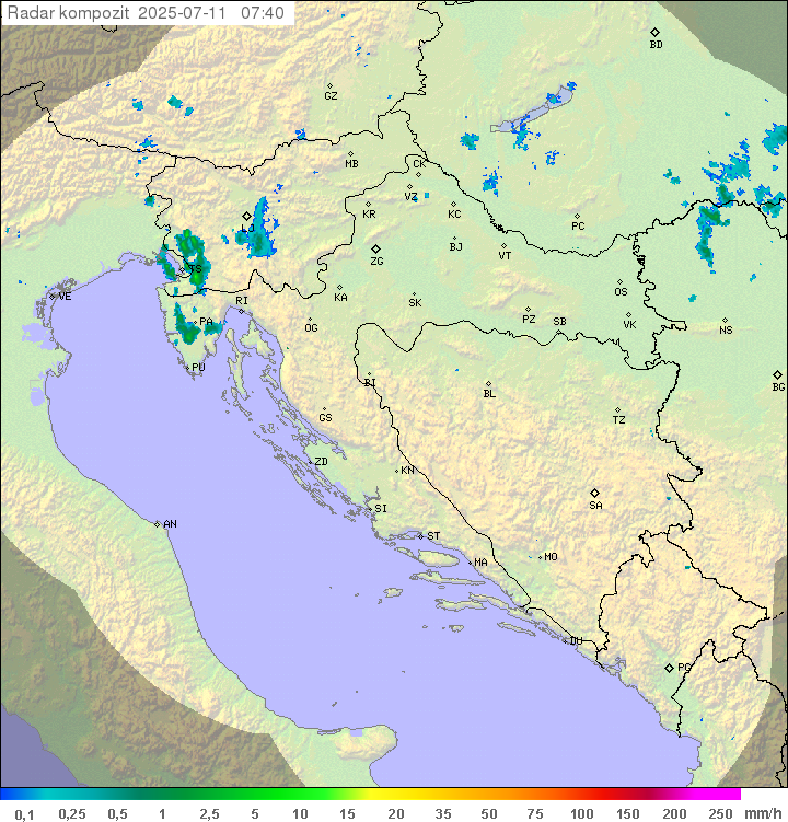 Padavine Hrvaška