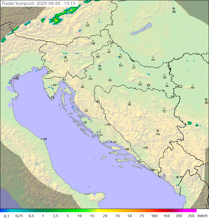 Padavine Hrvaška