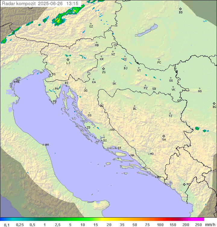 Padavine Hrvaška
