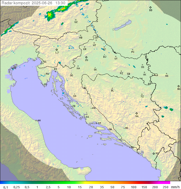 Padavine Hrvaška