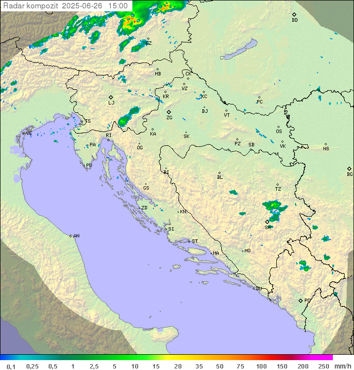 Padavine Hrvaška