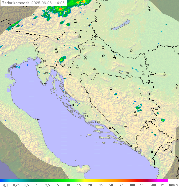 Padavine Hrvaška
