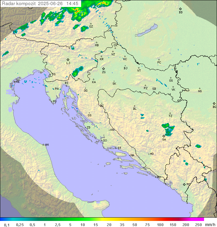 Padavine Hrvaška
