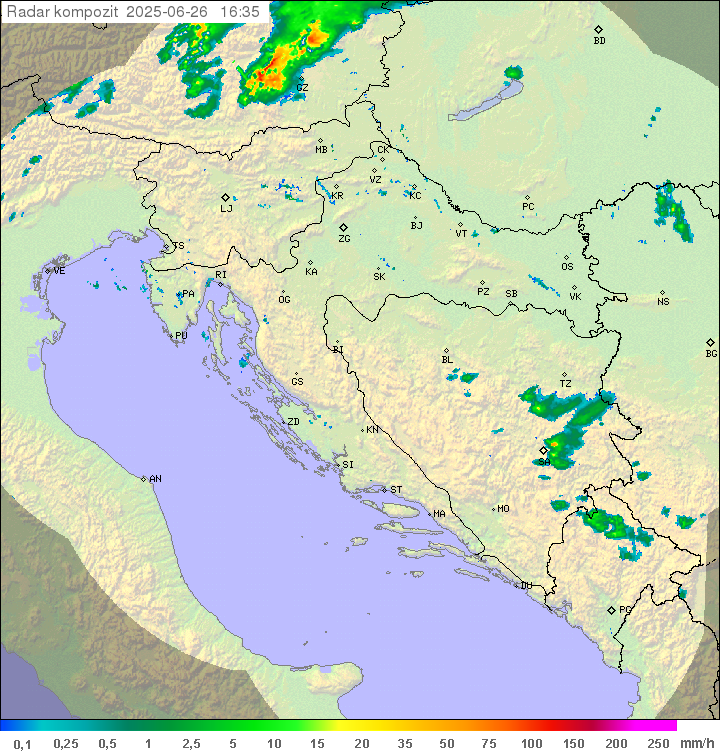 Padavine Hrvaška