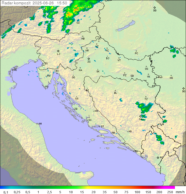 Padavine Hrvaška