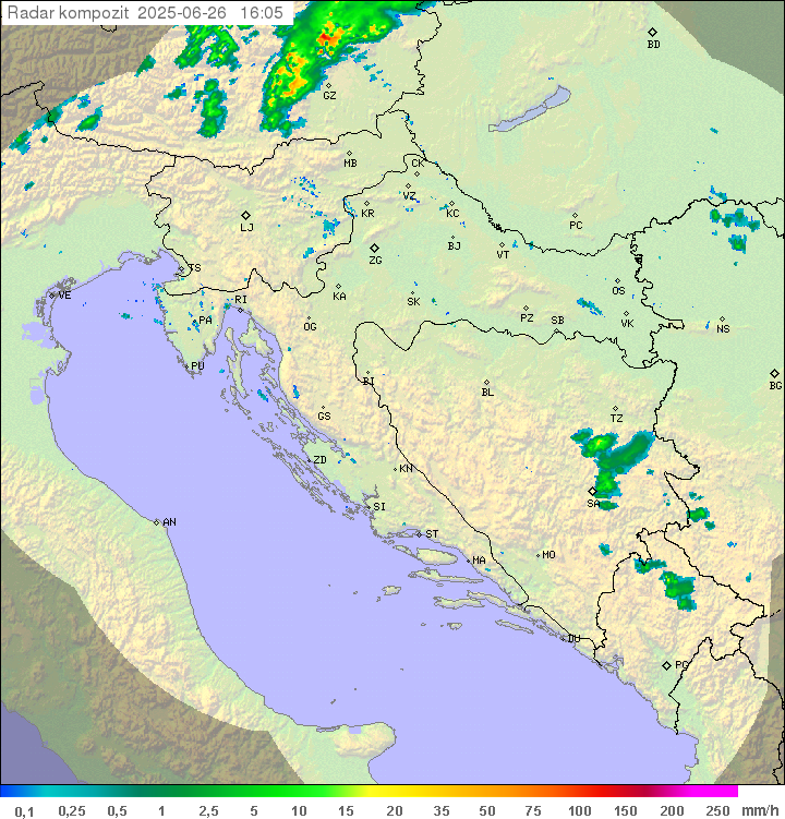 Padavine Hrvaška