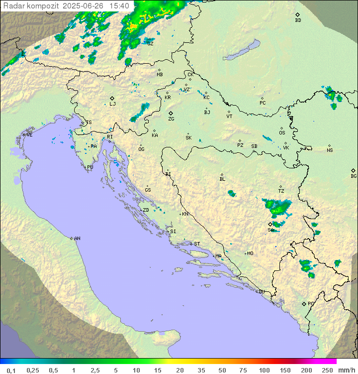 Padavine Hrvaška
