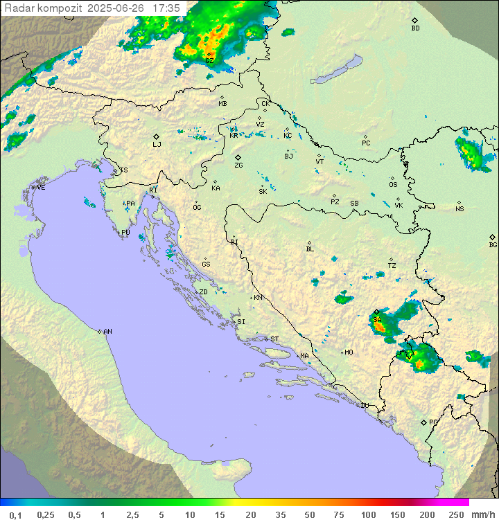 Padavine Hrvaška