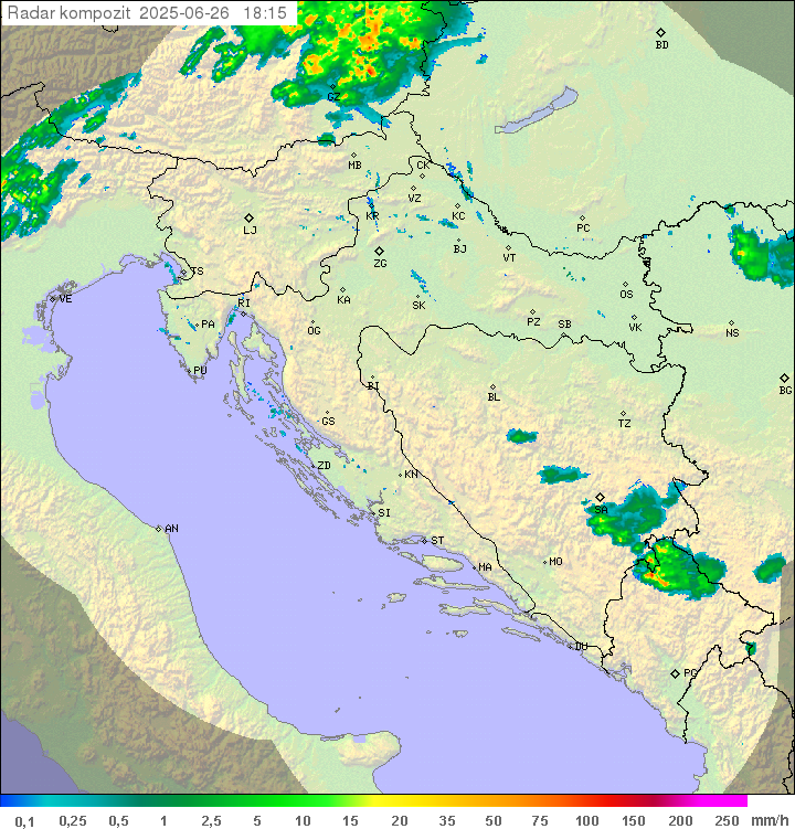 Padavine Hrvaška