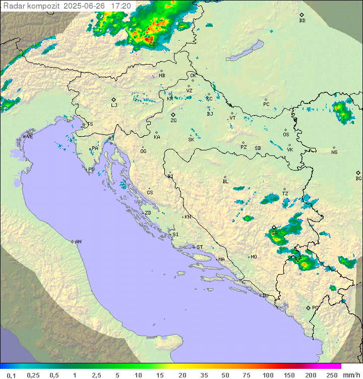 Padavine Hrvaška