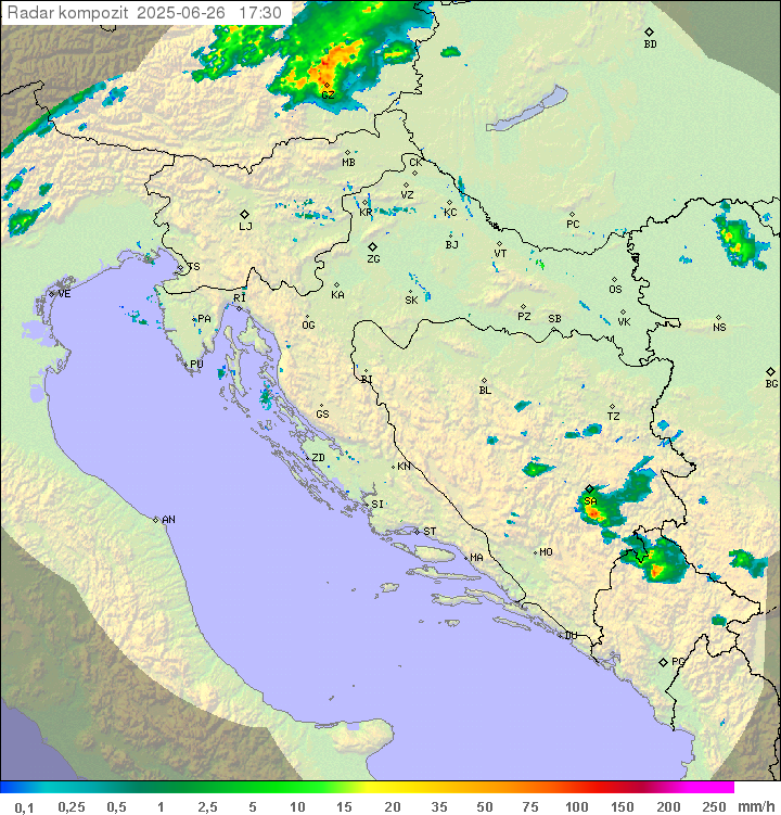 Padavine Hrvaška