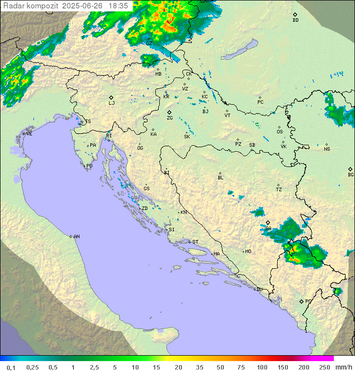 Padavine Hrvaška