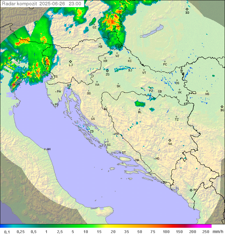 Padavine Hrvaška