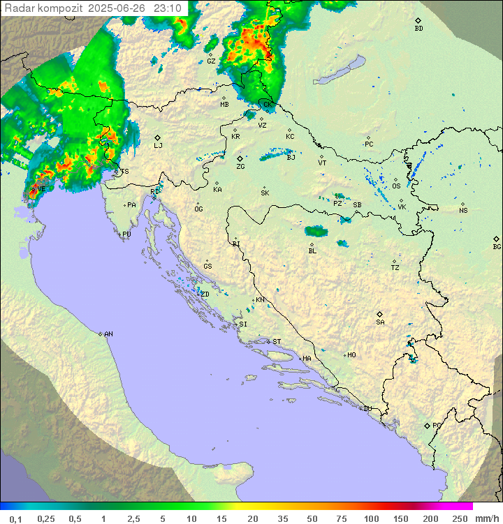 Padavine Hrvaška