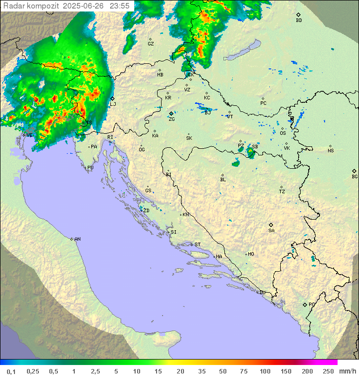 Padavine Hrvaška