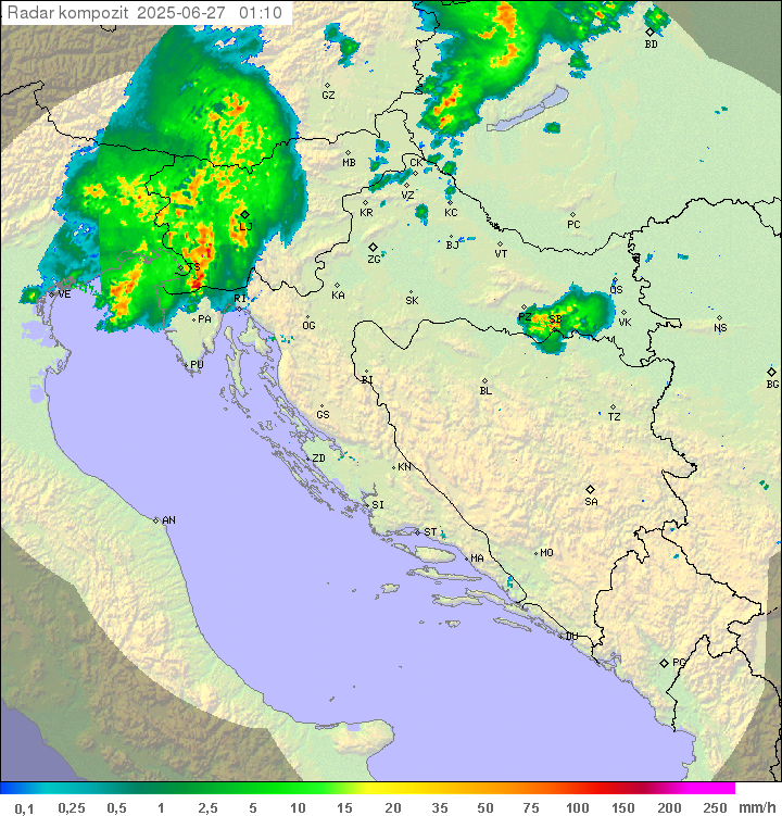 Padavine Hrvaška