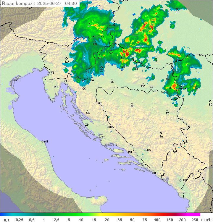 Padavine Hrvaška