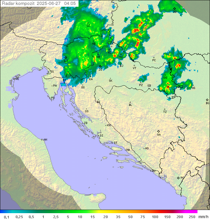Padavine Hrvaška