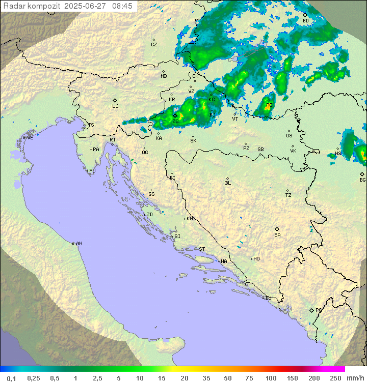 Padavine Hrvaška