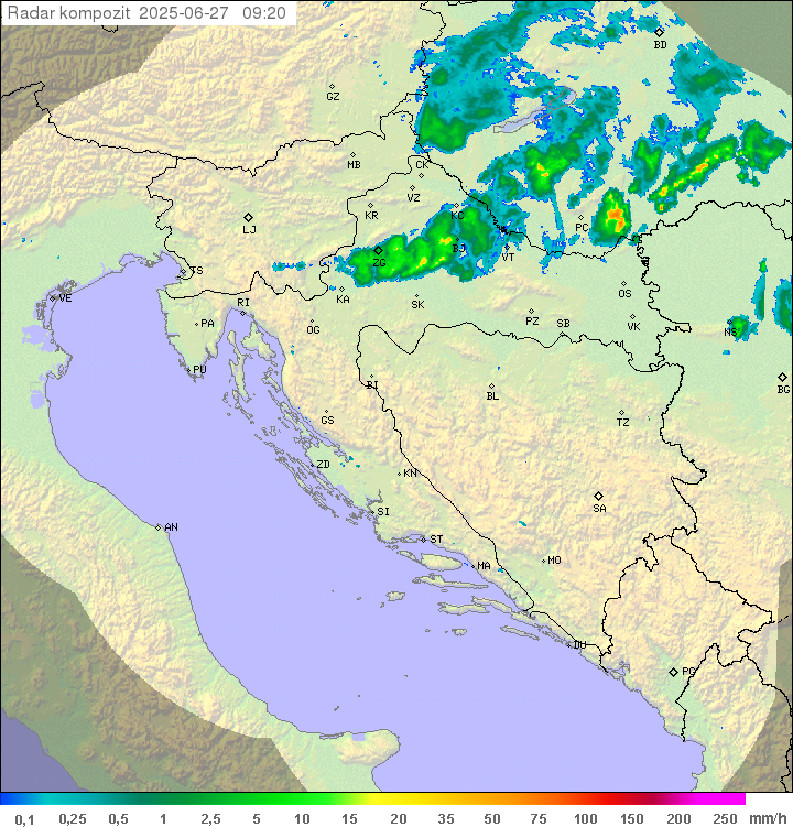 Padavine Hrvaška