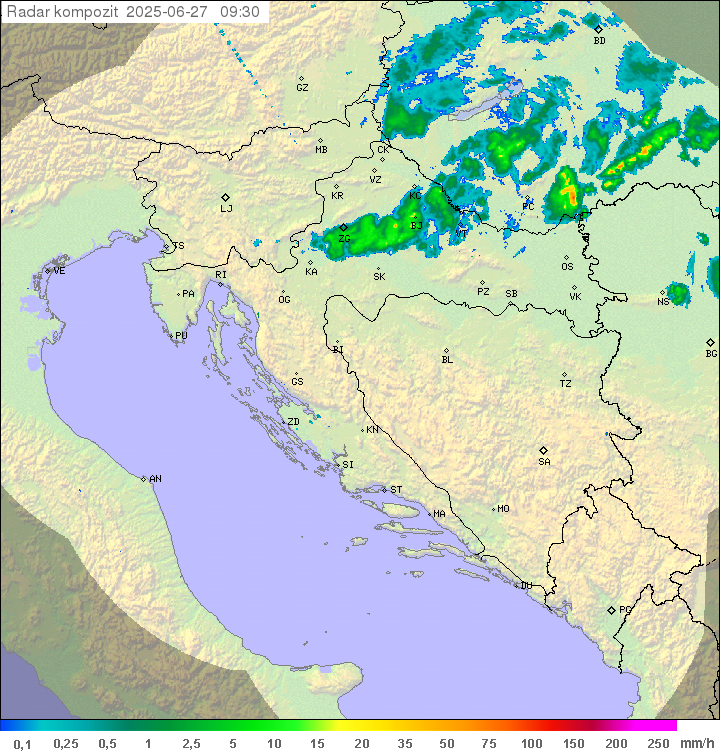 Padavine Hrvaška