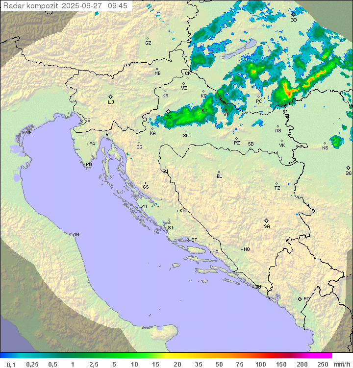 Padavine Hrvaška