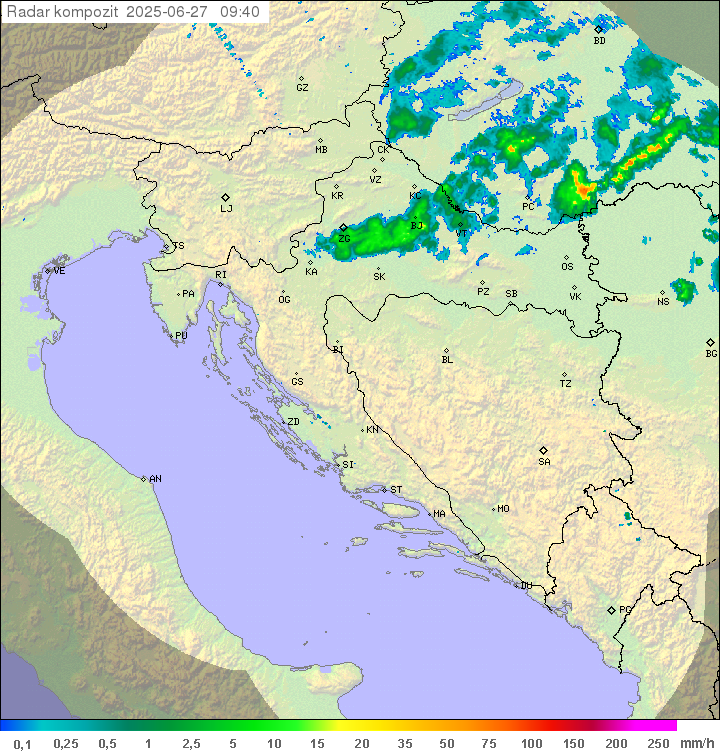 Padavine Hrvaška