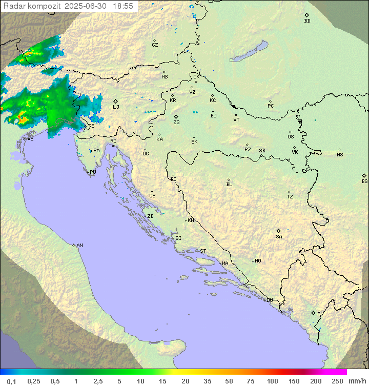 Padavine Hrvaška