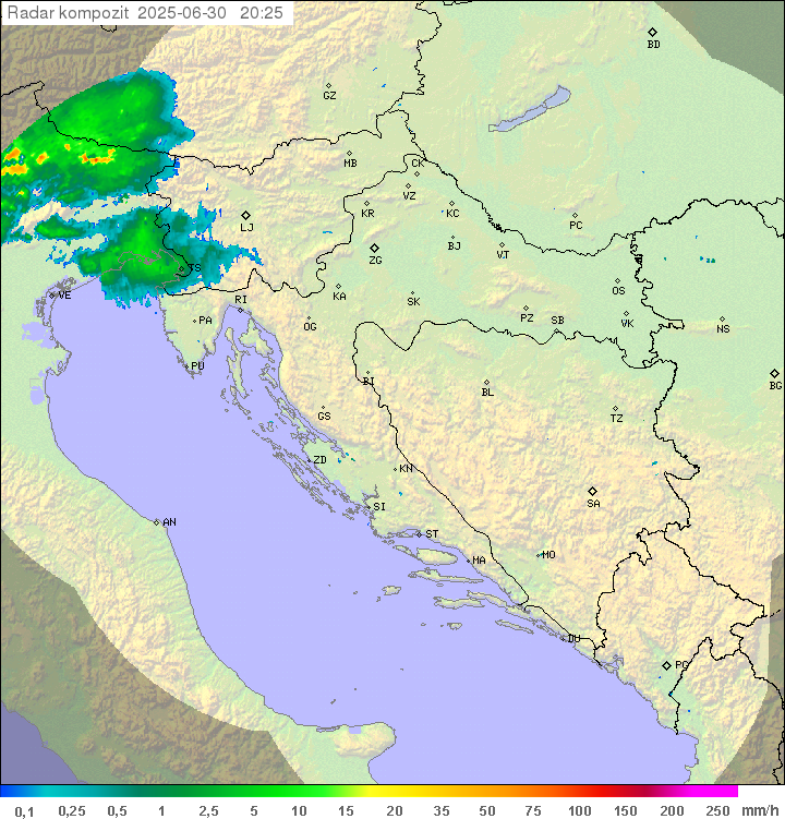 Padavine Hrvaška