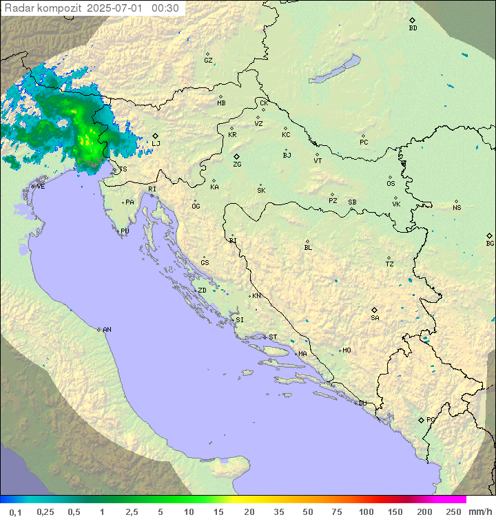 Padavine Hrvaška