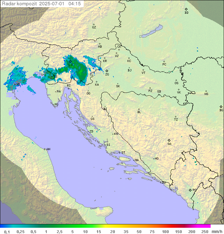 Padavine Hrvaška