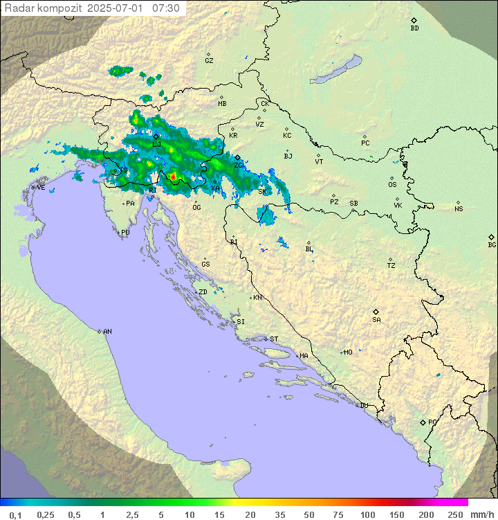 Padavine Hrvaška