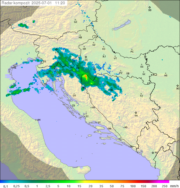 Padavine Hrvaška