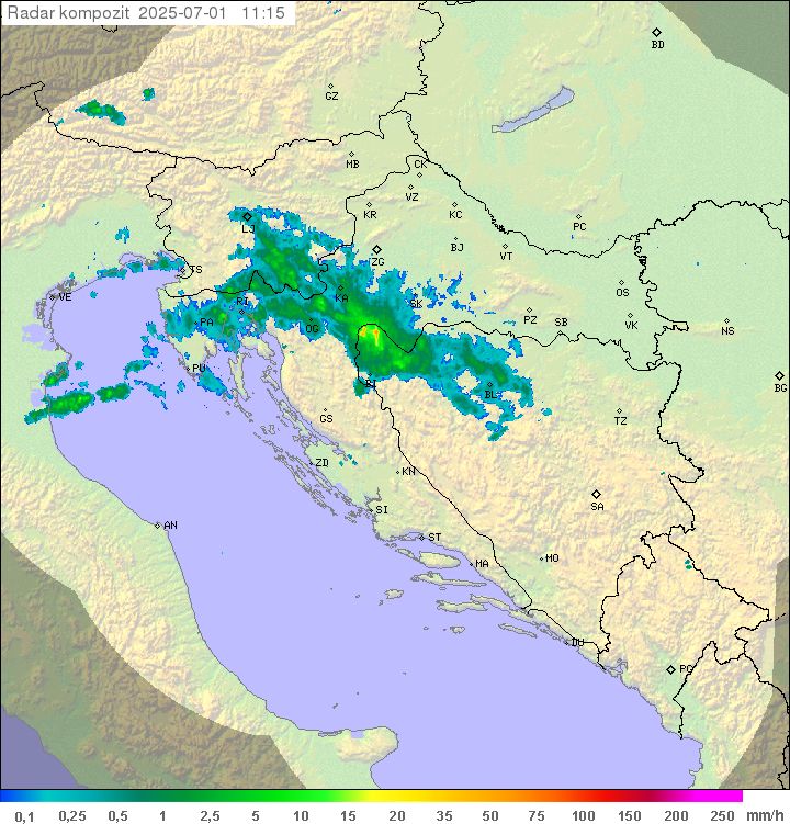 Padavine Hrvaška