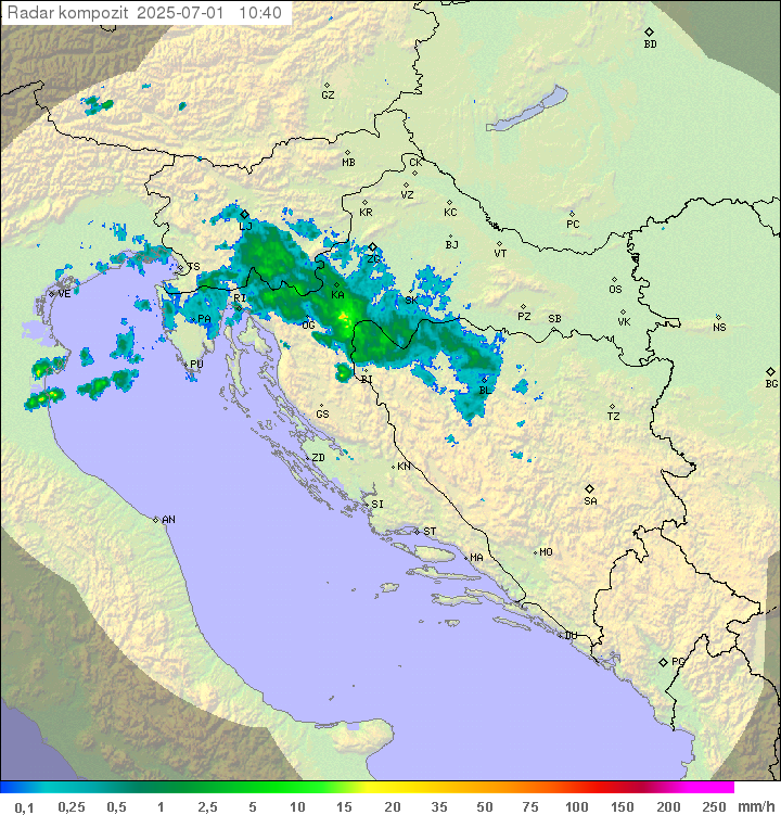 Padavine Hrvaška