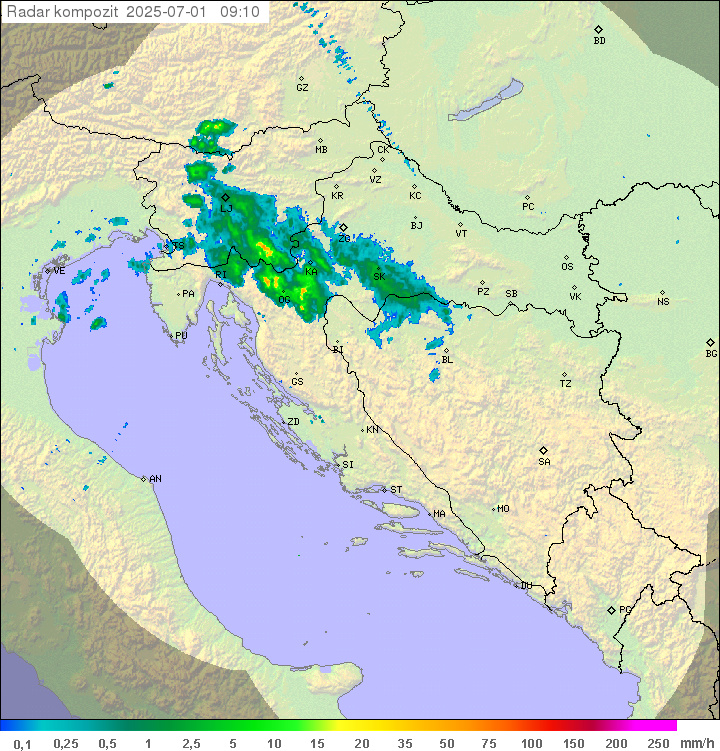 Padavine Hrvaška