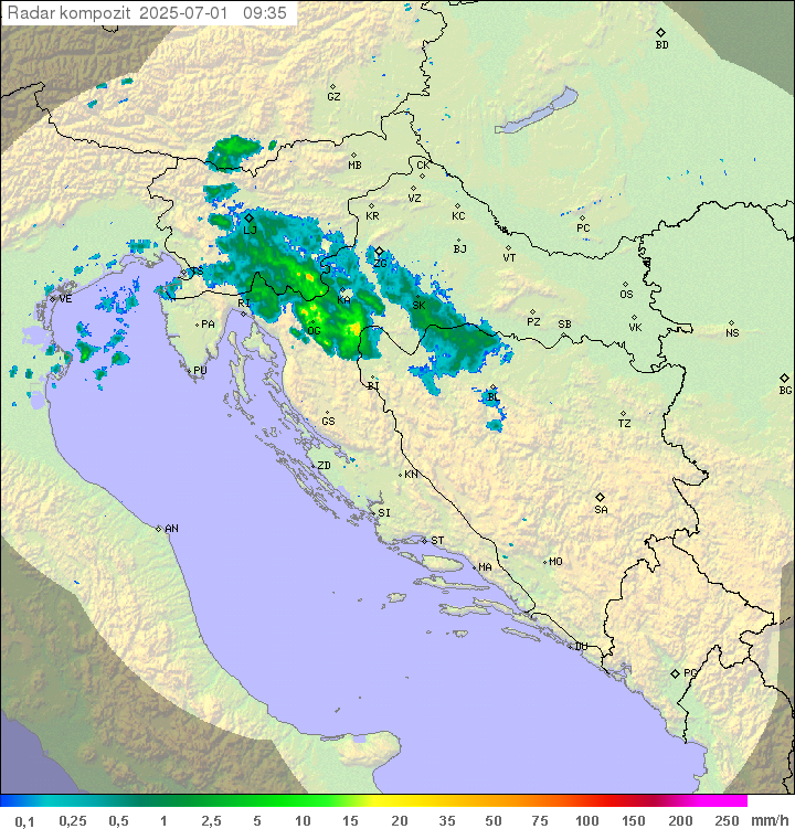 Padavine Hrvaška