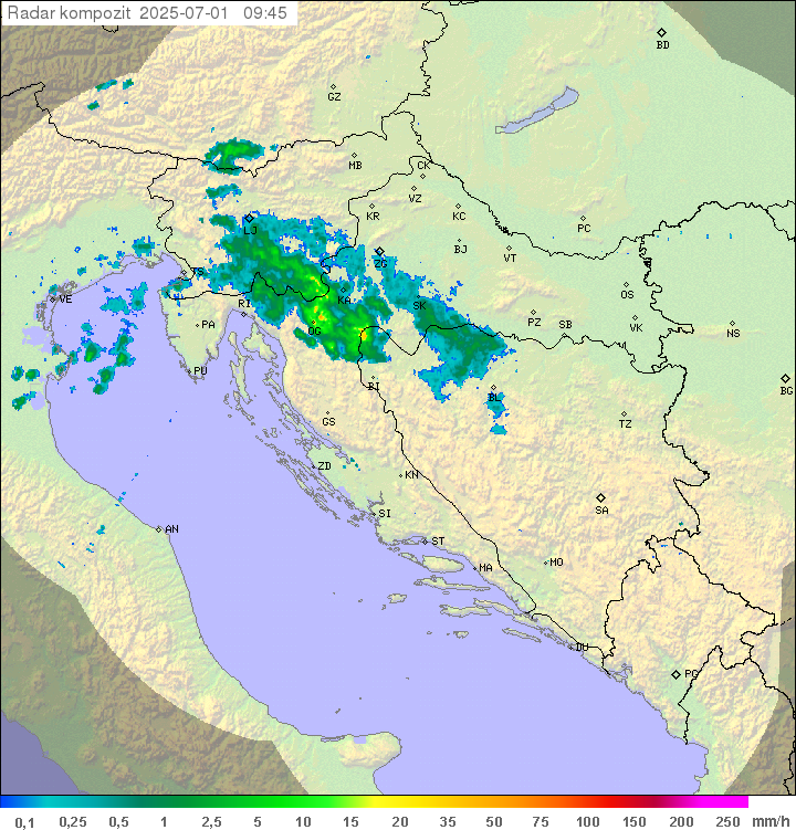 Padavine Hrvaška