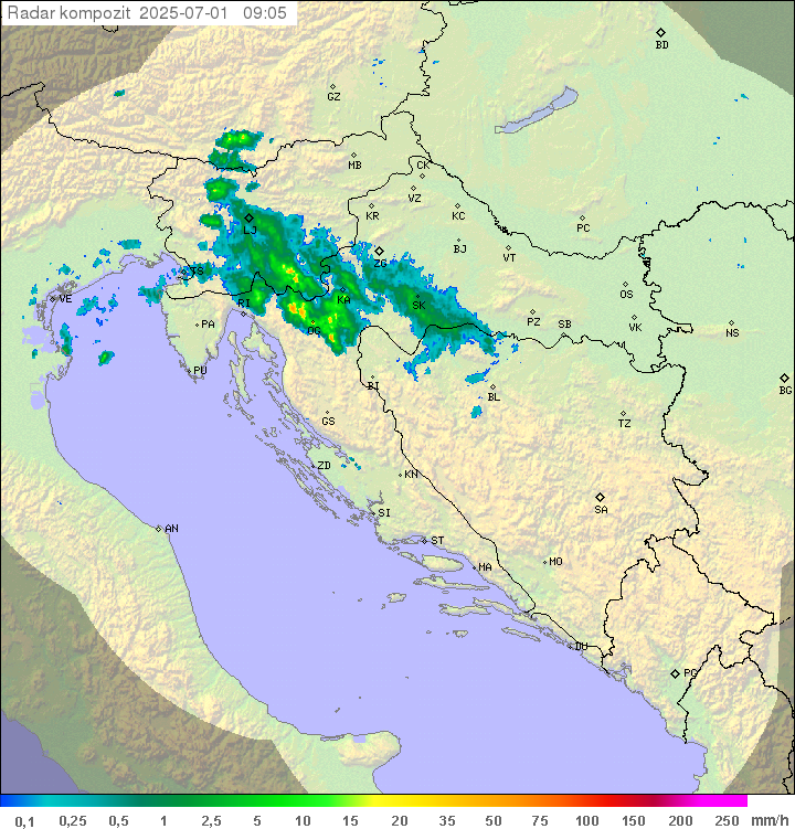 Padavine Hrvaška